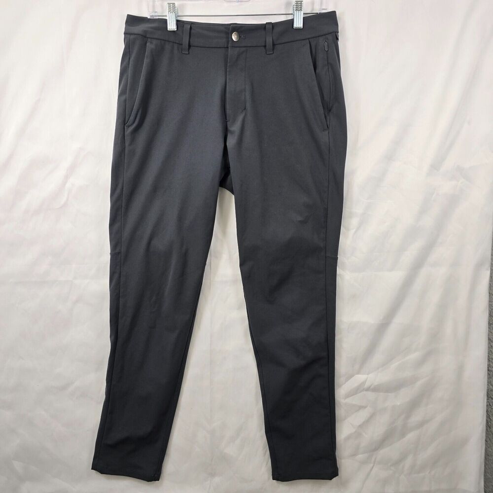 Lululemon Men's Gray Commission Pants Slim Fit Stretch 5-Pocket M5A51S Size 31